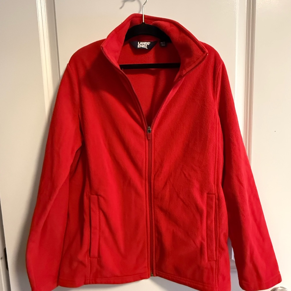 Lands' End Women's Vibrant Red Utility Jacket